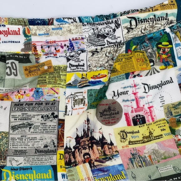 Disneyland Eras Shorts Disney 100 All Over Print Pockets Girl’s 5/6 Youth NWOT - Picture 3 of 10